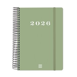 AGENDA 2026 BASIC MY E10 155X212MM DIA PAGINA VERDE FINOCAM 743522026