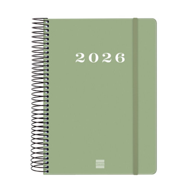 AGENDA 2026 BASIC MY E10 155X212MM DIA PAGINA VERDE FINOCAM 743522026