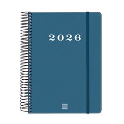 AGENDA 2026 BASIC MY E10 155X212MM DIA PAGINA AZUL FINOCAM 743521026