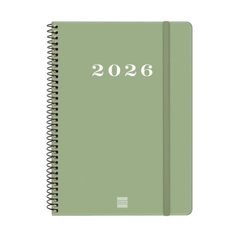 AGENDA 2026 BASIC MY E10 155X212MM SEMANA VISTA HORIZONTAL VERDE FINOCAM 743502026