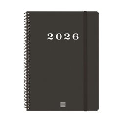 AGENDA 2026 BASIC MY E10 155X212MM SEMANA VISTA HORIZONTAL NEGRO FINOCAM 743506026