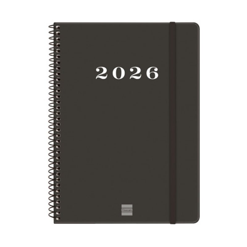 AGENDA 2026 BASIC MY E10 155X212MM SEMANA VISTA HORIZONTAL NEGRO FINOCAM 743506026
