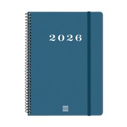 AGENDA 2026 BASIC MY E10 155X212MM SEMANA VISTA HORIZONTAL AZUL FINOCAM 743501026