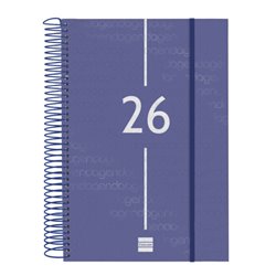 AGENDA 2026 BASIC YEAR E11 165X242MM DIA PAGINA AZUL FINOCAM 742071026