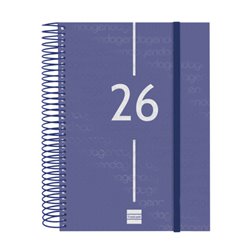 AGENDA 2026 BASIC YEAR E10 155X212MM DIA PAGINA AZUL FINOCAM 741101026