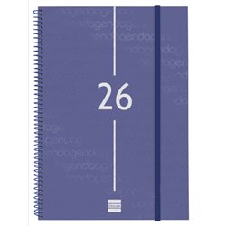AGENDA 2026 BASIC YEAR E40 210X297MM SEMANA VISTA HORIZONTAL AZUL FINOCAM 741461026