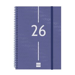 AGENDA 2026 BASIC YEAR E10 155X212MM SEMANA VISTA HORIZONTAL AZUL FINOCAM 741451026