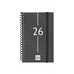 AGENDA 2026 BASIC YEAR E3 79X127MM SEMANA VISTA HORIZONTAL NEGRO FINOCAM 741426026