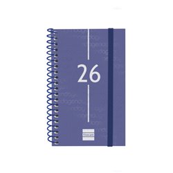 AGENDA 2026 BASIC YEAR E3 79X127MM SEMANA VISTA HORIZONTAL AZUL FINOCAM 741421026
