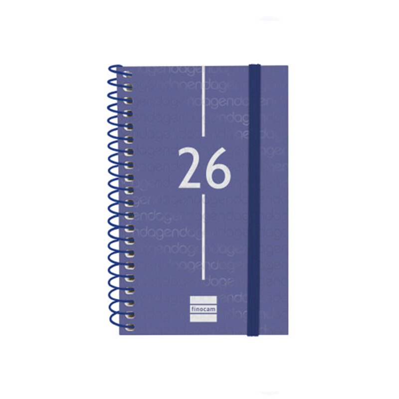 AGENDA 2026 BASIC YEAR E3 79X127MM SEMANA VISTA HORIZONTAL AZUL FINOCAM 741421026