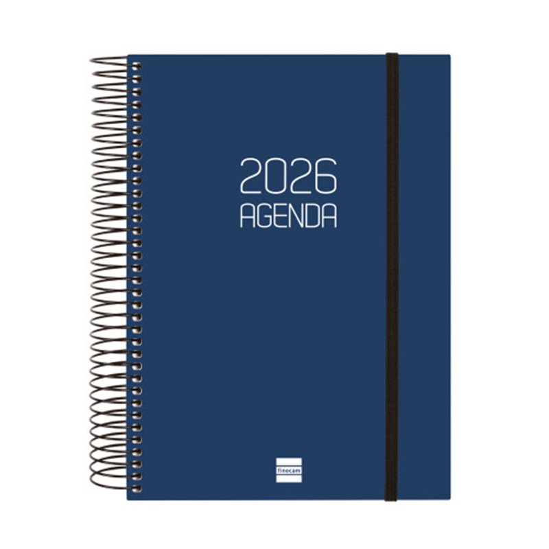 AGENDA 2026 BASIC OPAQUE E10 155X212MM DIA PAGINA AZUL FINOCAM 742911026