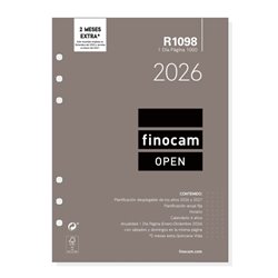 RECAMBIO ANUAL 2026 R1098 OPEN1000 155X215MM DIA PAGINA FINOCAM 711680026