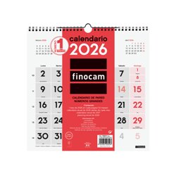 CALENDARIO 2026 NEUTRO PARED NUMEROS GRANDES 300X300MM FINOCAM 780570026