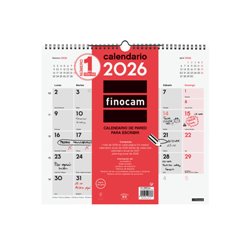 CALENDARIO 2026 NEUTRO PARED ESCRIBIR L 340X320MM FINOCAM 780070026