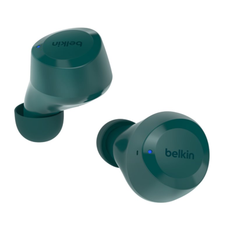 Belkin SoundForm Bolt Auriculares Inalámbrico Dentro de oído Llamadas/Música/Deporte/Uso diario Bluetooth Verde azulado