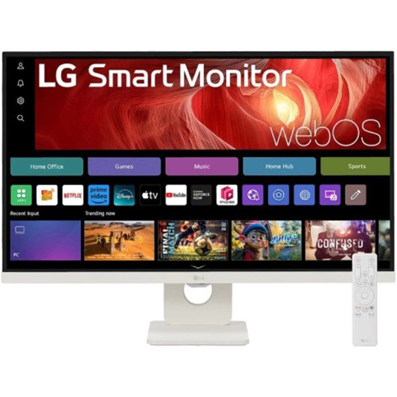 MONITOR LG 27U731SA-W - MONITOR MYVIEW 27", PANEL IPS, (3840 X 2160), 60HZ, 5MS (GTG), WEBOS 24, DCI-P3 90%, AJUSTE EN INCLINACI