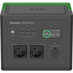 SCHNEIDER OFFGRID PORTABLE POWER STATION 500, 517 WH LITHIUM-ION, 2 SCHUKO, SINEWAVE