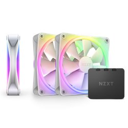 NZXT F120 RGB DUO Triple Pack Carcasa del ordenador Ventilador 12 cm Blanco 3 pieza(s)