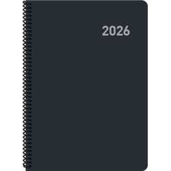 AGENDA 2026 ROMA D/P 15x21 NEGRA CON ESPIRAL CASTELLANO INGRAF 356409