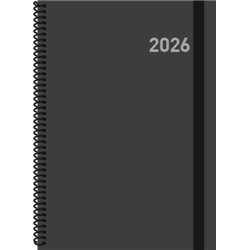 AGENDA 2026 PARIS S/V 15X21 NEGRA CON ESPIRAL CASTELLANO INGRAF 356556