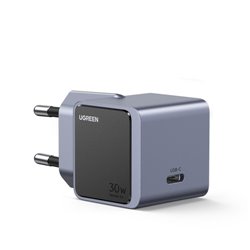 Ugreen Nexode S 30W USB-C GaN Fast Charger EU gray Teléfono móvil, Batería portátil, Teléfono Gris Corriente alterna Interior