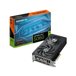 GIGABYTE GeForce RTX 5060 EAGLE OC 8G Tarjeta Gráfica - 8GB GDDR7, 128bit, PCI-E 5.0, 2550 MHz Frecuencia del núcleo, 3 x Displa