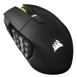 Corsair Scimitar Elite Wireless SE ratón Juego mano derecha RF Wireless + Bluetooth Óptico 33000 DPI