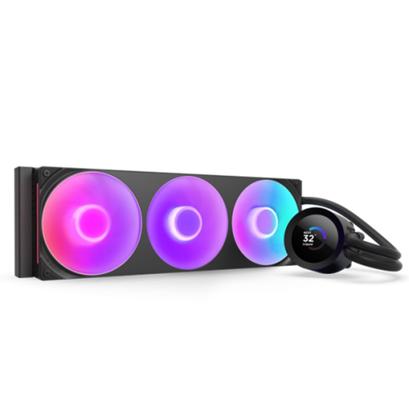 NZXT Kraken Plus 360 RGB Procesador Sistema de refrigeración líquida todo en uno Negro 1 pieza(s)