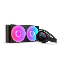 NZXT KRAKEN 240 RGB V2 - 240MM AIO LIQUID COOLER W/ 1.54IN. DISPLAY & & RGB CORE FAN ENTRY VERSION (BLACK)