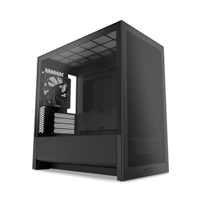 CAJA NZXT H3 FLOW (2025) MICRO-ATX MID-TOWER CASE - ALL BLACK COLOR