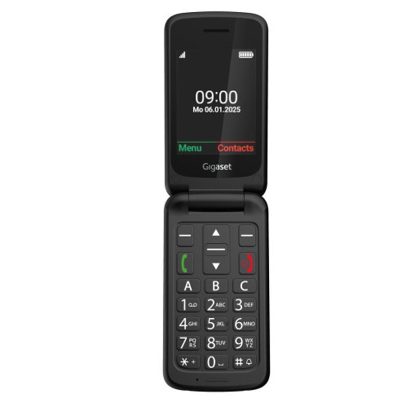 Gigaset GL595 7,11 cm (2.8") 114 g Negro Teléfono para personas mayores