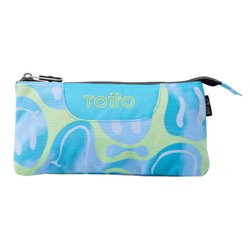 ESTUCHE 3 COMPARTIMENTOS TABLERO HAPPY FLOW TOTTO AC52ECO012-2416Z-2AU