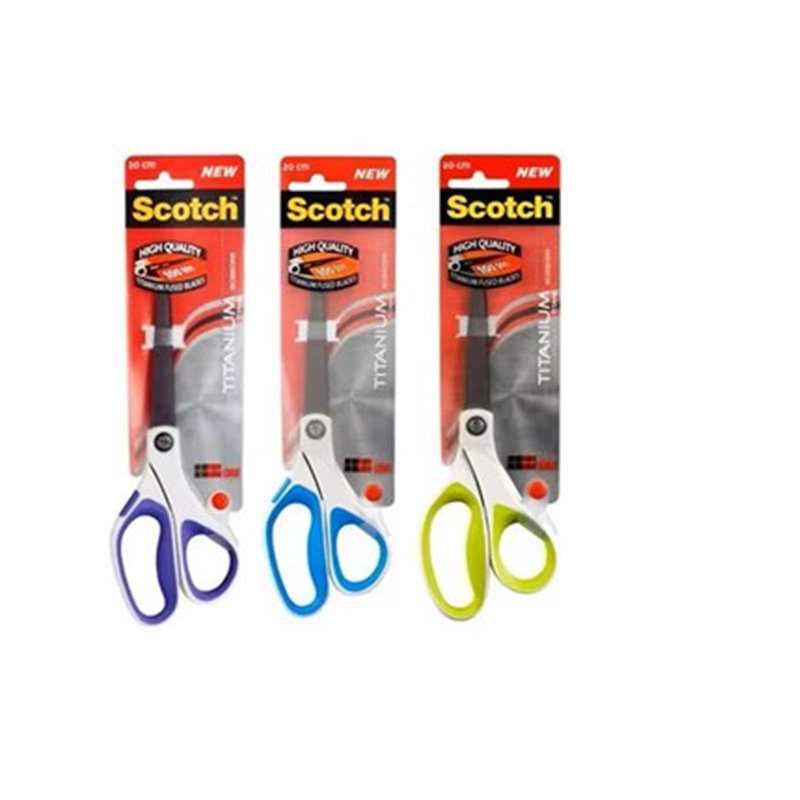 BLISTER TIJERAS DE TITANIO 20CM 1458T-MIX  3M SCOTCH COLORES SURTIDOS 7000081640