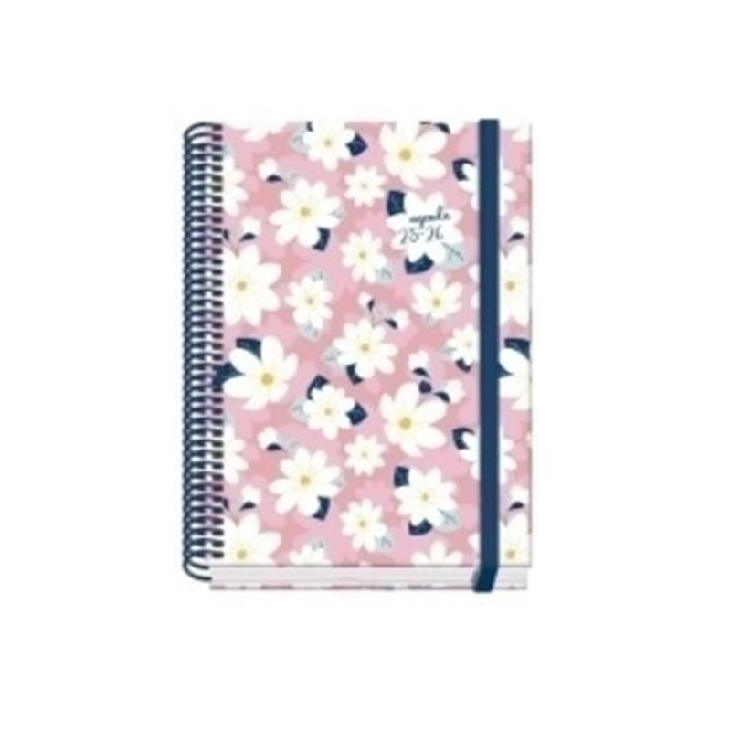 AGENDA ESCOLAR 2025-2026 TAMAÑO A5 TAPA CARTON FORRADO DÍA PÁGINA PRIME CAMOMILLE DOHE 52043