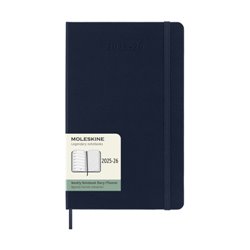 AGENDA 18M 2025-2026 SEMANAL L (13 X 21 CM) AZUL ZAFIRO TAPA DURA MOLESKINE DHB2018WN3Y26