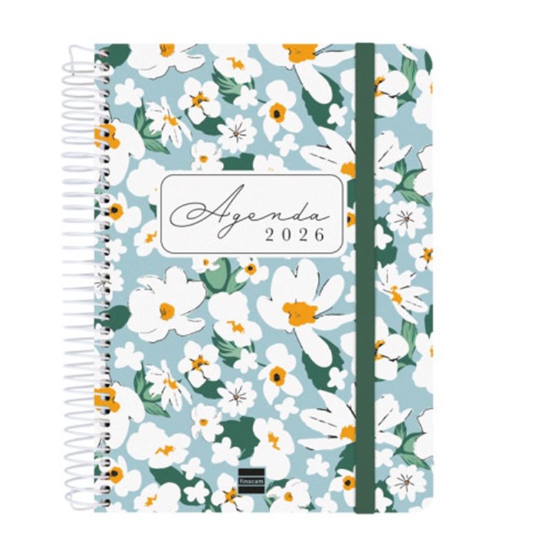 AGENDA 16 MESES SEPTIEMBRE 2025-DICIEMBRE 2026 CLOE E10-155X212 SEMANA VISTA HORIZONTAL VERDE+ FINOCAM 627100326