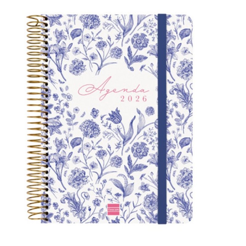 AGENDA 16 MESES SEPTIEMBRE 2025-DICIEMBRE 2026 CLOE E10-155X212 SEMANA VISTA HORIZONTAL AZUL+ FINOCAM 627100126