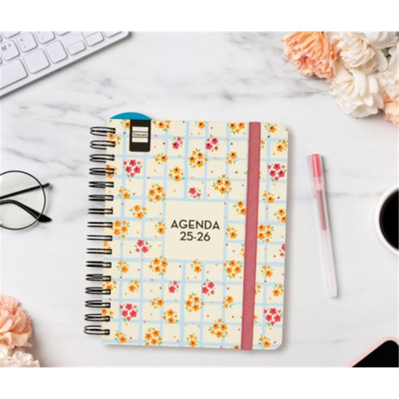 AGENDA DOCENTE 2025-2026 MAGISTRAL DESIGN 4º 155X212 SEMANA VISTA HORIZONTAL FLOWERS+ FINOCAM 533580226