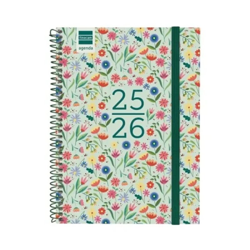 AGENDA ESCOLAR 2025-2026 SECUNDARIA 4º 155X212 SEMANA VISTA HORIZONTAL FIORI+ FINOCAM 634204926