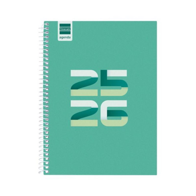 AGENDA ESCOLAR 2025-2026 COOL 4º 155X212 1DIA PAGINA VERDE+ FINOCAM 645060926