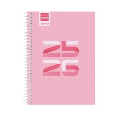 AGENDA ESCOLAR 2025-2026 COOL 8º 120X164 SEMANA VISTA HORIZONTAL ROSA+ FINOCAM 645000426