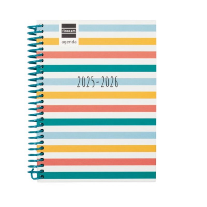 AGENDA ESCOLAR 2025-2026 DIVA 8º 120X164 SEMANA VISTA HORIZONTAL COLORS+ FINOCAM 536100526