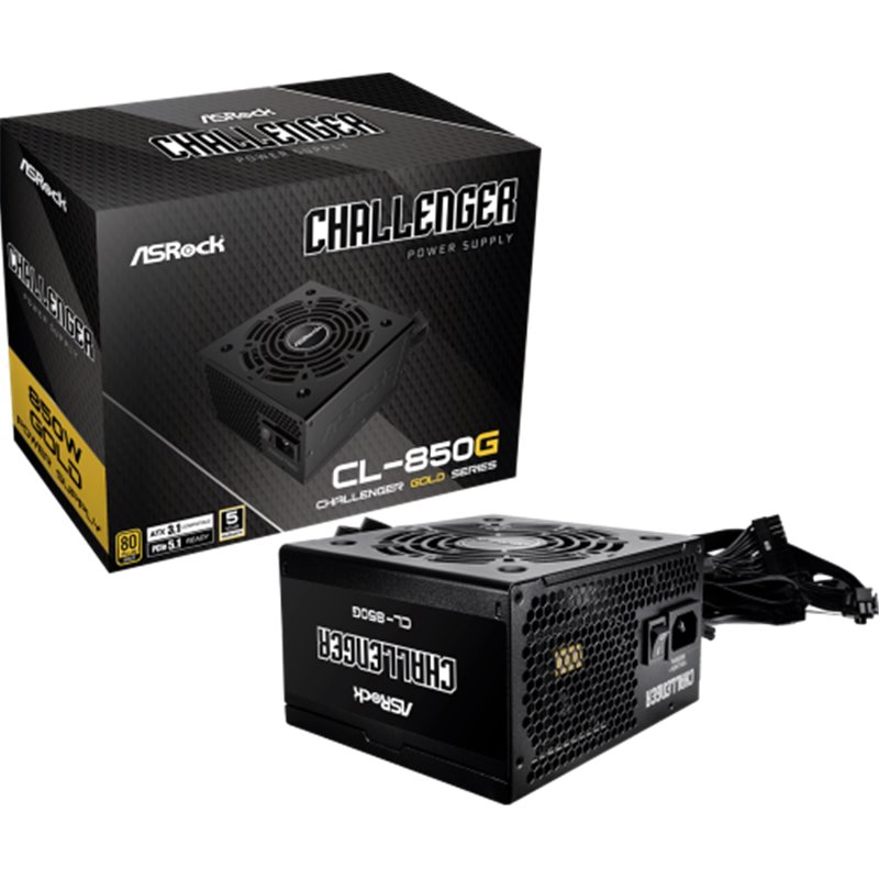 Asrock Challenger CL-850G unidad de fuente de alimentación 850 W 20+4 pin ATX ATX Negro