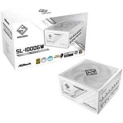 FUENTE ALIMENTACION ASROCK SL-1000GW,PSU,1000W,80 PLUS GOLD,135MM,MODULAR,PCI-E 5.1 (12+4pin)x1,PCI-E (6+2 pin)x3,SATA (5 pin)x9