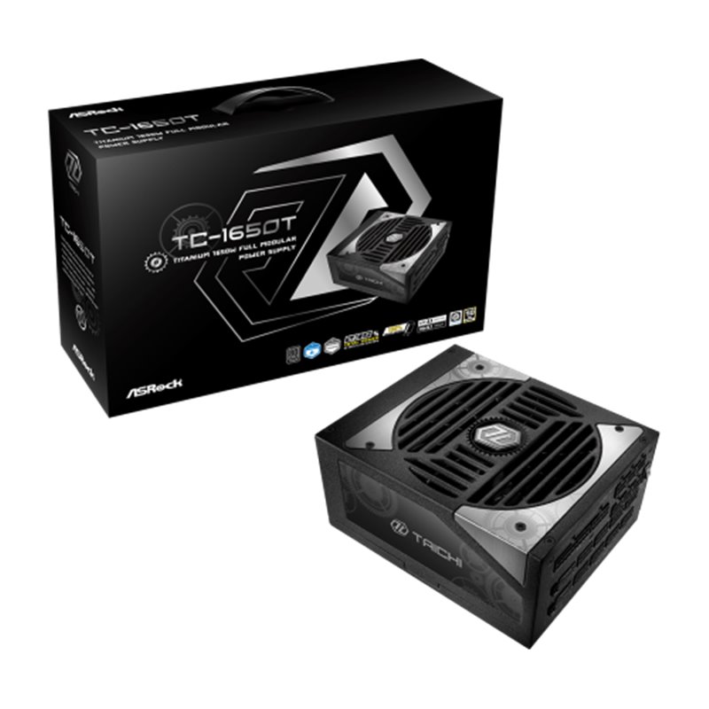 Asrock Taichi TC-1650T unidad de fuente de alimentación 1650 W 20+4 pin ATX ATX Negro