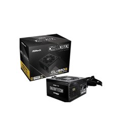 FUENTE ALIMENTACION ASROCK CL-650G,PSU,650W,80 PLUS GOLD,120MM,ACTIVE PFC,PCI-E (6+2 pin)x4,SATA (5 pin)x4