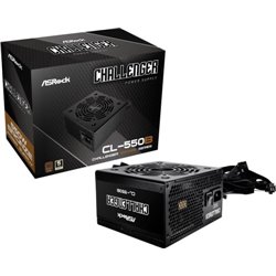 FUENTE ALIMENTACION ASROCK CL-550B,PSU,550W,80 PLUS BRONZE,120MM,ACTIVE PFC,PCI-E (6+2 pin)x4,SATA (5 pin)x4