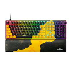Razer Huntsman V2, PUBG: BATTLEGROUNDS Edition teclado Juego USB QWERTY Inglés de EE. UU. Negro, Amarillo