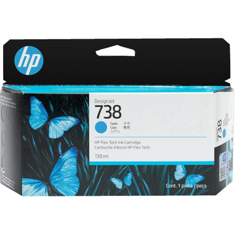 HP DESIGNJET 738 CARTUCHO CIAN 130ML