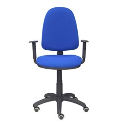 SILLA OFICINA OPERATIVA APOYABRAZOS REGULABLES AYNA AZUL PIQUERAS Y CRESPO 04CPBALI229B10RP